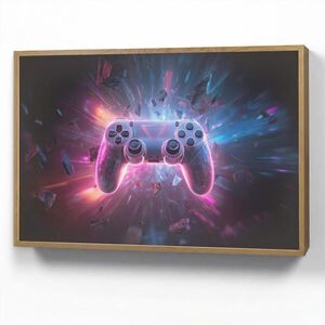 OnlyWow NÁSTĚNNÁ LAMPA S AKUMULÁTOREM Controller - Neon - Explosion - Abstraktní 100x70 cm obraz