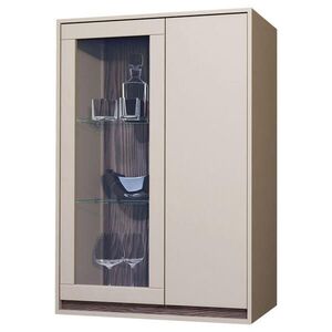 Stylife ZÁVĚSNÁ VITRÍNA, barvy ořechu, kašmírová, 78/113/36 cm obraz