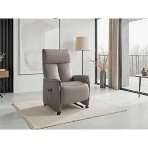 Sit & More RELAXAČNÍ KŘESLO, kůže, šedá obraz
