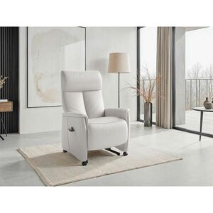 Sit & More RELAXAČNÍ KŘESLO, kůže, bílá obraz