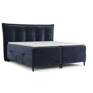AltaBeds POSTEL BOXSPRING LAS PALMAS 140/200 cm Tmavě modrá obraz