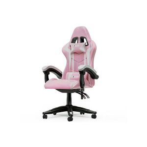 Rattantree HERNÍ-ŽIDLE ergonomická, nastavitelné opěradlo, polštářky – Růžová/Bílá obraz