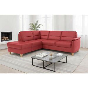 Sit & More ROHOVÁ SEDAČKA, textil, kůže, červená obraz