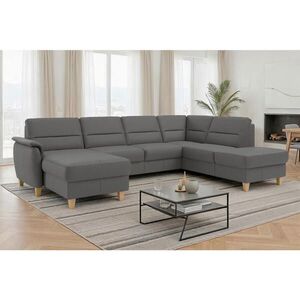 Sit & More SEDACÍ SOUPRAVA, textil, kůže, mokka obraz