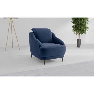 Sit & More KŘESLO, textil, modrá obraz
