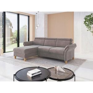 Sit & More ROHOVÁ SEDAČKA, textil, šedohnědá obraz