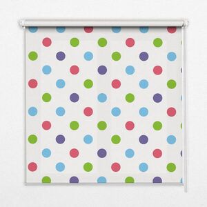 TULUP VNITŘNÍ roleta - okenní roleta - roleta - 100x140 cm - Barevné tečky obraz