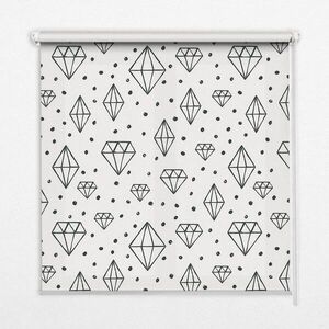 TULUP VNITŘNÍ roleta - okenní roleta - roleta - 100x180 cm - Tažené diamanty obraz