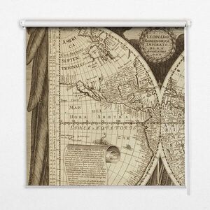 TULUP VNITŘNÍ roleta - okenní roleta - roleta - 150 x180 cm - Mapa starého světa obraz