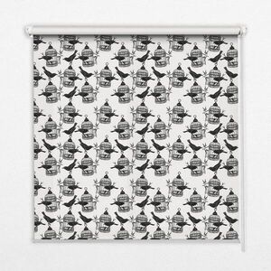 TULUP VNITŘNÍ roleta - okenní roleta - roleta - 150x140 cm - Černí havrani obraz