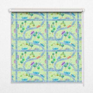 TULUP VNITŘNÍ roleta - okenní roleta - roleta - 100x140 cm - Ulice obraz
