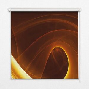 TULUP VNITŘNÍ roleta - okenní roleta - roleta - 140x140 cm - Oranžová abstrakce obraz