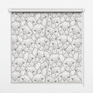TULUP VNITŘNÍ roleta - okenní roleta - roleta - 150x140 cm - Kreslení psi obraz
