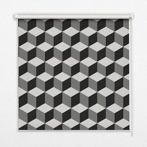 TULUP VNITŘNÍ roleta - okenní roleta - roleta - 120x140 cm - 3D kostky obraz