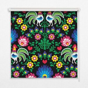 TULUP VNITŘNÍ roleta - okenní roleta - roleta - 120x140 cm - Barevní kohouti obraz
