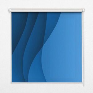 TULUP VNITŘNÍ roleta - okenní roleta - roleta - 110x140 cm - Modré vlny obraz