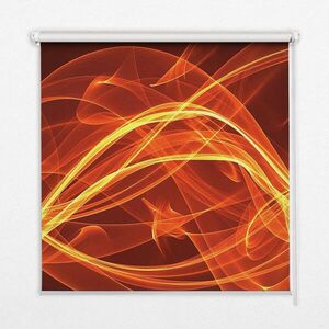 TULUP VNITŘNÍ roleta - okenní roleta - roleta - 150 x180 cm - Oranžová abstrakce obraz