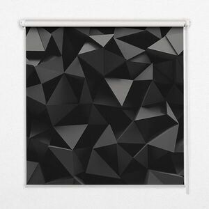 TULUP VNITŘNÍ roleta - okenní roleta - roleta - 120x140 cm - Černé origami obraz