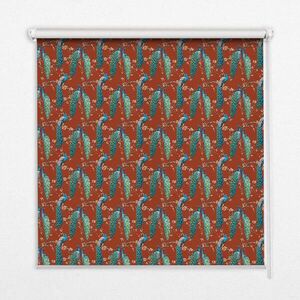 TULUP VNITŘNÍ roleta - okenní roleta - roleta - 150x140 cm - Pávi na větvích obraz