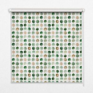 TULUP VNITŘNÍ roleta - okenní roleta - roleta - 150x140 cm - Zelené kruhy obraz