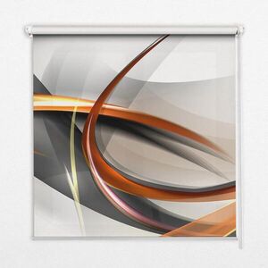 TULUP VNITŘNÍ roleta - okenní roleta - roleta - 140x140 cm - Oranžový čárový vzor obraz