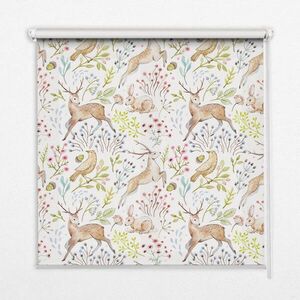 TULUP VNITŘNÍ roleta - okenní roleta - roleta - 130x140 cm - Srnec a jelen lesní obraz