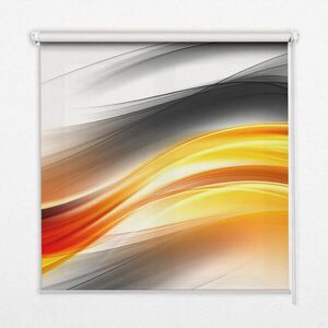 TULUP VNITŘNÍ roleta - okenní roleta - roleta - 150x140 cm - Oranžové vlny obraz
