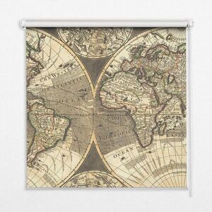 TULUP VNITŘNÍ roleta - okenní roleta - roleta - 150x140 cm - Mapa světa obraz