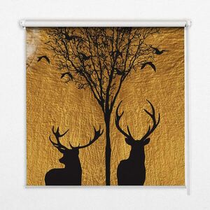 TULUP VNITŘNÍ roleta - okenní roleta - roleta - 150 x180 cm - Jelen v noci obraz