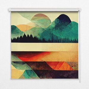 TULUP VNITŘNÍ roleta - okenní roleta - roleta - 100x180 cm - Abstraktní hory obraz