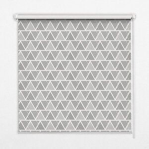 TULUP VNITŘNÍ roleta - okenní roleta - roleta - 130x140 cm - Pruhované trojúhelníky obraz