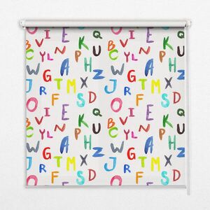 TULUP VNITŘNÍ roleta - okenní roleta - roleta - 110x140 cm - Barevná písmena obraz