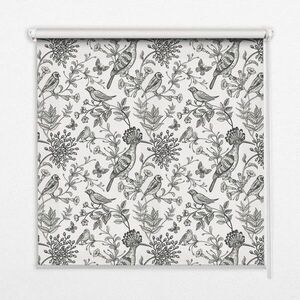 TULUP VNITŘNÍ roleta - okenní roleta - roleta - 130x140 cm - Kreslení ptáci a rostliny obraz