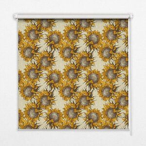 TULUP VNITŘNÍ roleta - okenní roleta - roleta - 130x140 cm - Slunečnice obraz