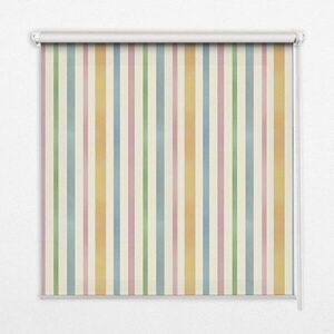 TULUP VNITŘNÍ roleta - okenní roleta - roleta - 140x140 cm - Barevné svislé pruhy obraz