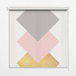 TULUP VNITŘNÍ roleta - okenní roleta - roleta - 120x140 cm - Překrývající se čtverce obraz