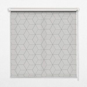 TULUP VNITŘNÍ roleta - okenní roleta - roleta - 150 x180 cm - 3D pruhované čtverce obraz