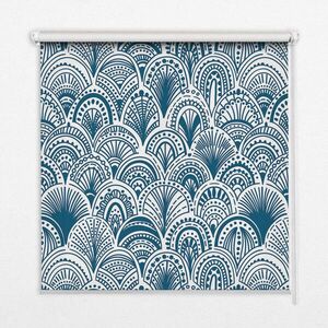 TULUP VNITŘNÍ roleta - okenní roleta - roleta - 90x180 cm - Modrý vzor obraz