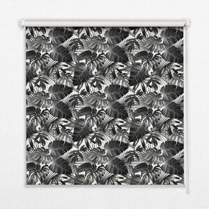 TULUP VNITŘNÍ roleta - okenní roleta - roleta - 150 x180 cm - Šedé listy obraz