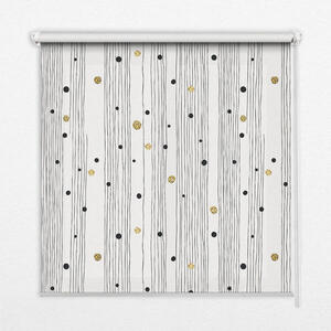 TULUP VNITŘNÍ roleta - okenní roleta - roleta - 120x140 cm - Pruhy a tečky obraz