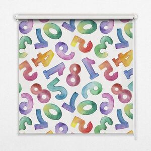 TULUP VNITŘNÍ roleta - okenní roleta - roleta - 150 x180 cm - Barevná čísla obraz