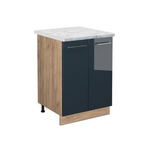 Vicco SPODNÍ SKŘÍŇKA KUCHYŇSKÉ LINKY Fame-Line Tmavě modrá s vysokým leskem 60 cm , PD Mramor obraz