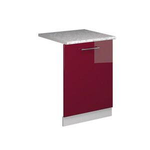 Vicco ČELNÍ PANEL MYČKY Fame-Line Bordó červená vysoký lesk 60 cm s pracovní deskou obraz
