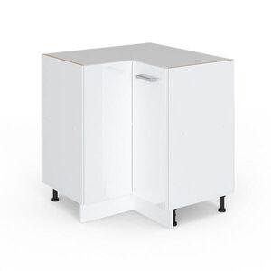 Vicco ROHOVÁ SKŘÍŇKA R-Line Bílá vysoký lesk 75.6 cm bez pracovní desky obraz