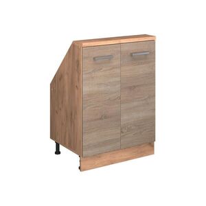 Vicco KUCHYŇSKÁ SKŘÍŇKA POD ŠIKMOU STŘECHU R-Line Sonoma 60 cm se 2 dvířky obraz