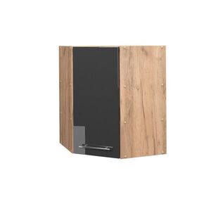 Vicco ROHOVÝ VĚŠÁK NA STĚNU Fame-Line Antracitový vysoký lesk 57 cm obraz