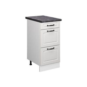 Vicco SPODNÍ SKŘÍŇKA KUCHYŇSKÉ LINKY R-Line Bílý venkovský dům 40 cm se zásuvkami, PD Antracit obraz