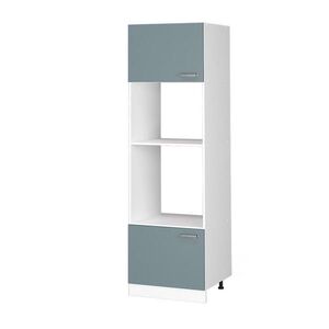 Vicco UNIVERZÁLNÍ SPÍŽNÍ SKŘÍŇKA R-Line Modrošedá 60 cm s otevřenými policemi a dvířky obraz
