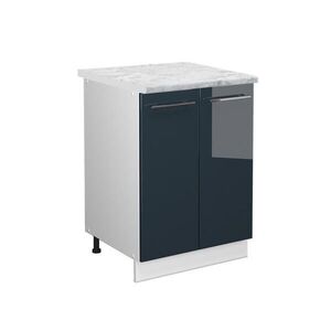 Vicco SPODNÍ SKŘÍŇKA KUCHYŇSKÉ LINKY Fame-Line Tmavě modrá s vysokým leskem 60 cm , PD Mramor obraz