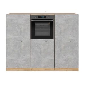 Vicco KUCHYŇSKÝ BLOK R-Line Beton/zlatý dub 180 cm bez pracovní desky obraz